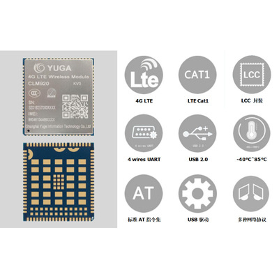 域格ASR平台Cat.1通信模块CLM920-KV3