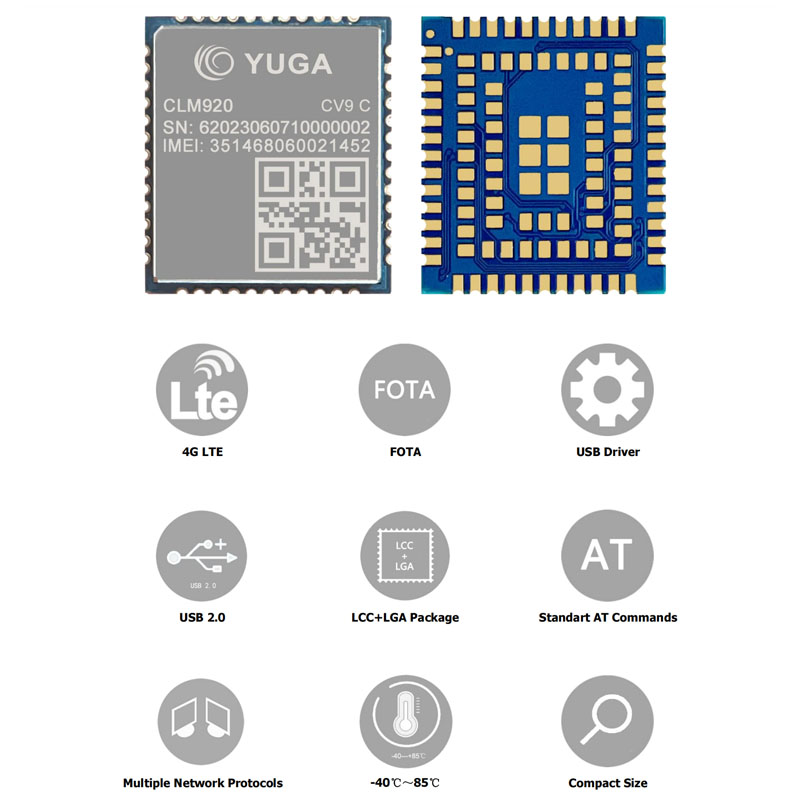 域格ASR平台Cat.1通信模块CLM920-CV9