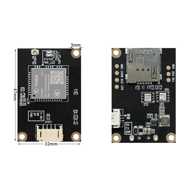 行业底板 CLR970-HV9 4G 模组嵌入板