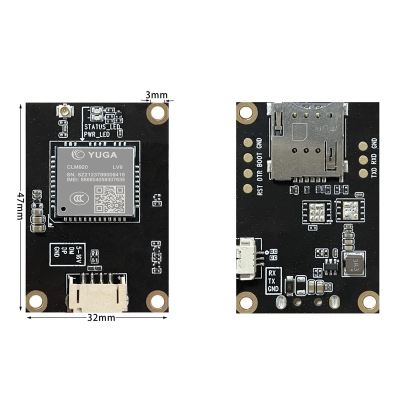 行业底板 CLR970-LV9 4G 模组嵌入板