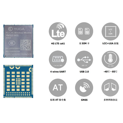 域格ASR平台Cat.1海外多频段通信模块YM310 A03&YM310 A13