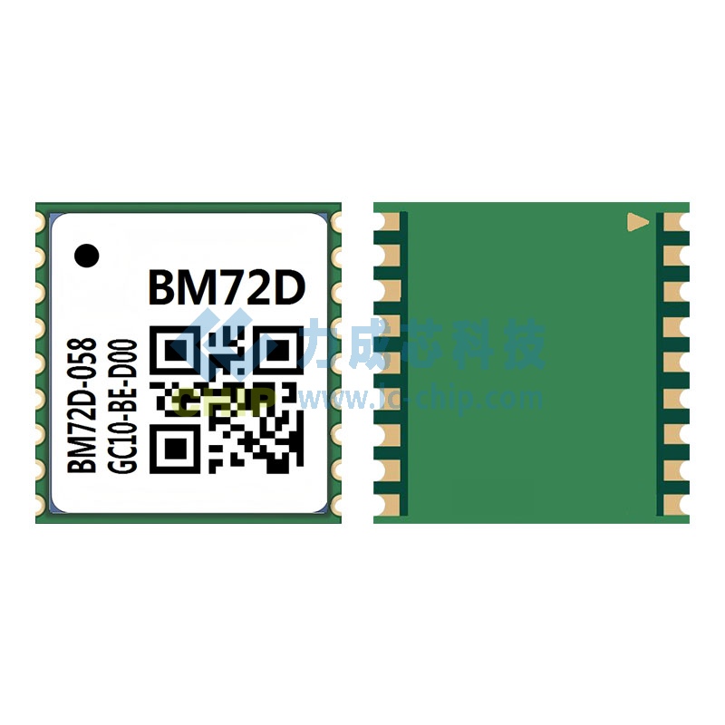 八目BM72D双频多模GNSS定位模块 1010封装无RTK七系统低成本4μA低功耗定位模组