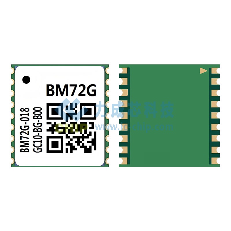 八目BM72G双频单北斗RTK模块 1010小封装厘米级高精度低功耗GNSS定位模组