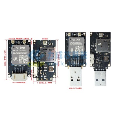 域格CLR103 Mini V2超小型LTE Cat1工业嵌入转接底板