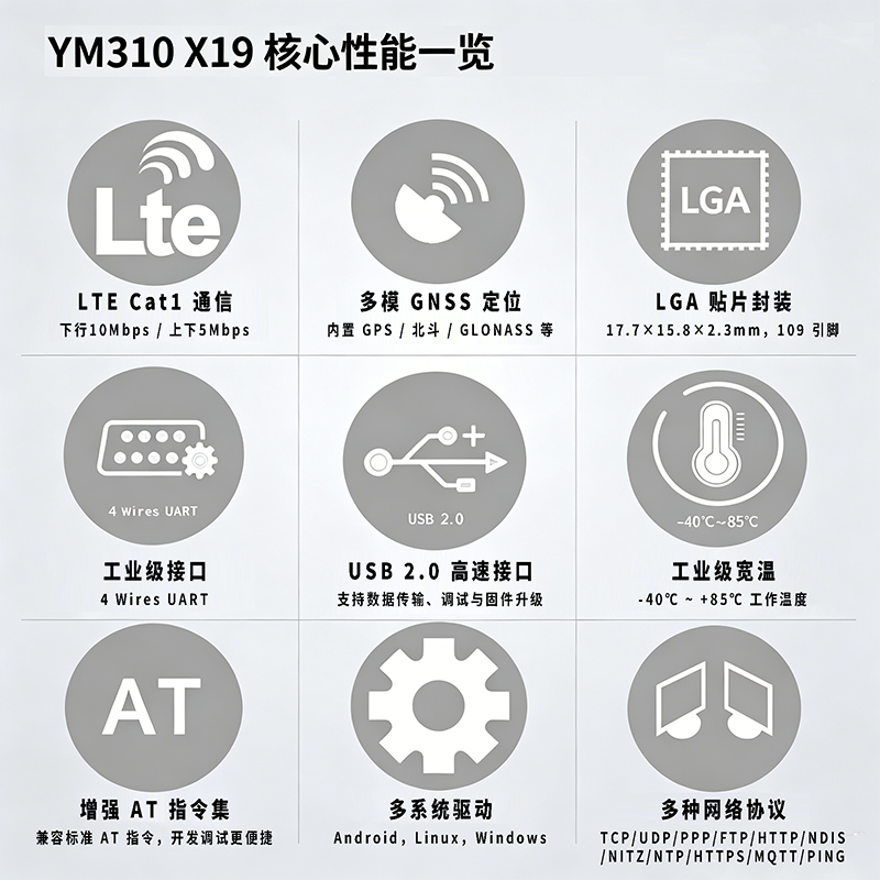 YM310 X19核心性能一览