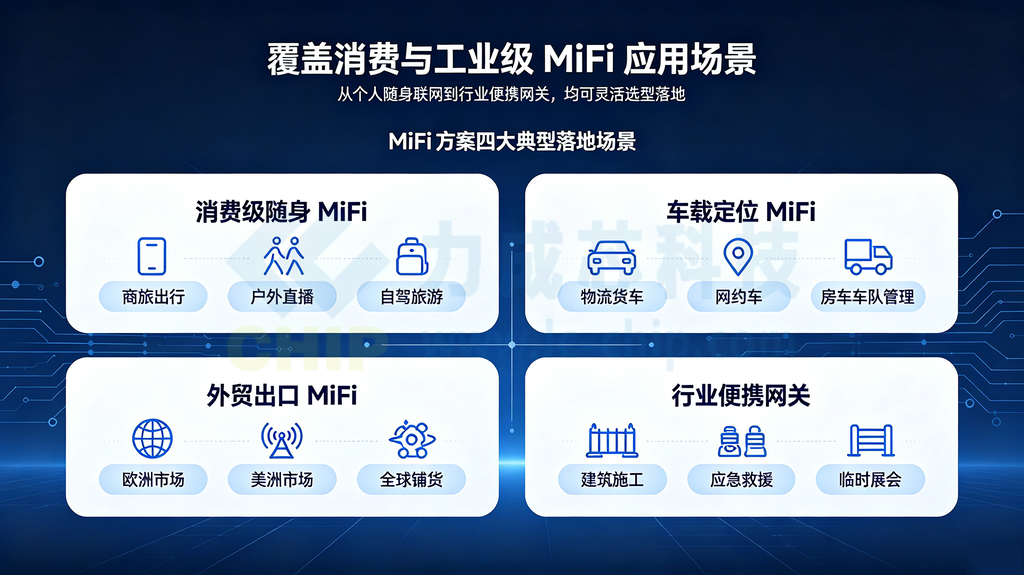 MiFi方案四大应用场景 消费车载外贸行业