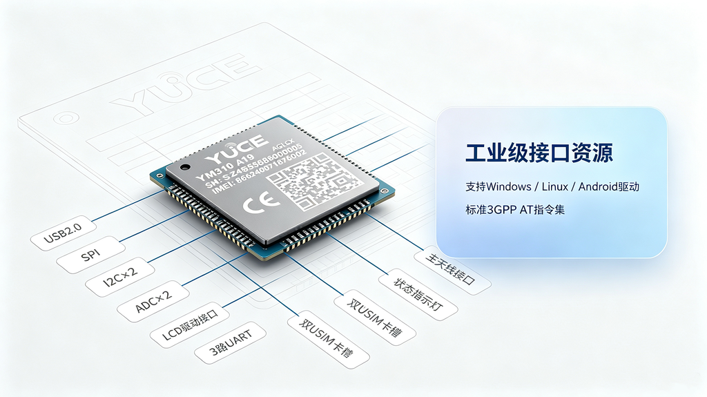YM310 A19 GL全球LTE频段覆盖示意图