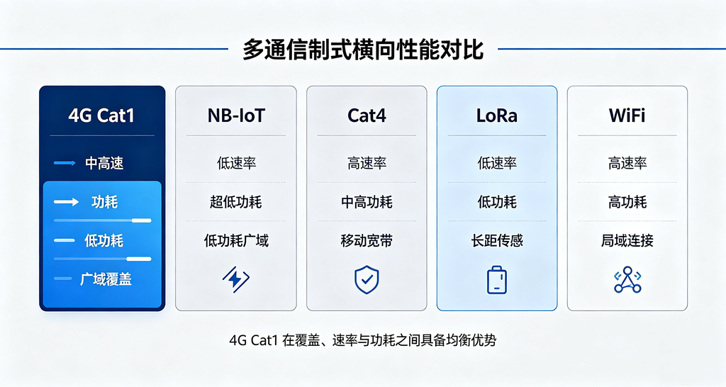 物联网通信制式参数对比