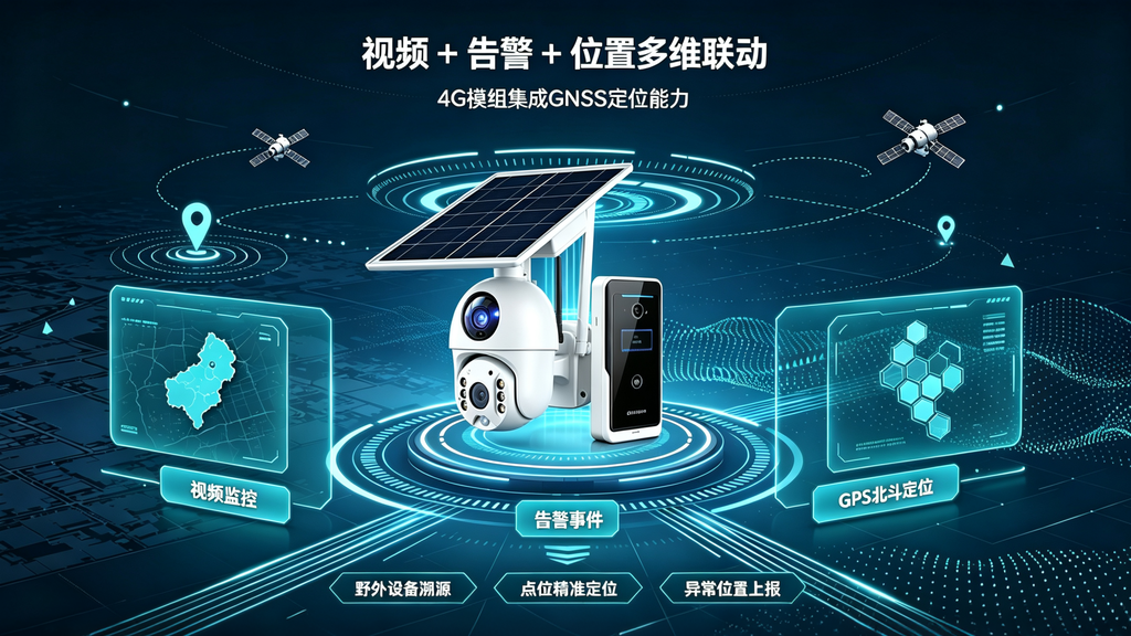 安防终端GPS北斗定位4G云端多维数据联动