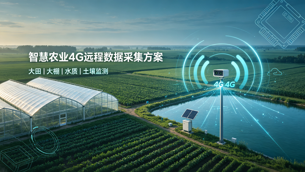 智慧农业4G远程数据采集方案 大棚水质土壤监测模组