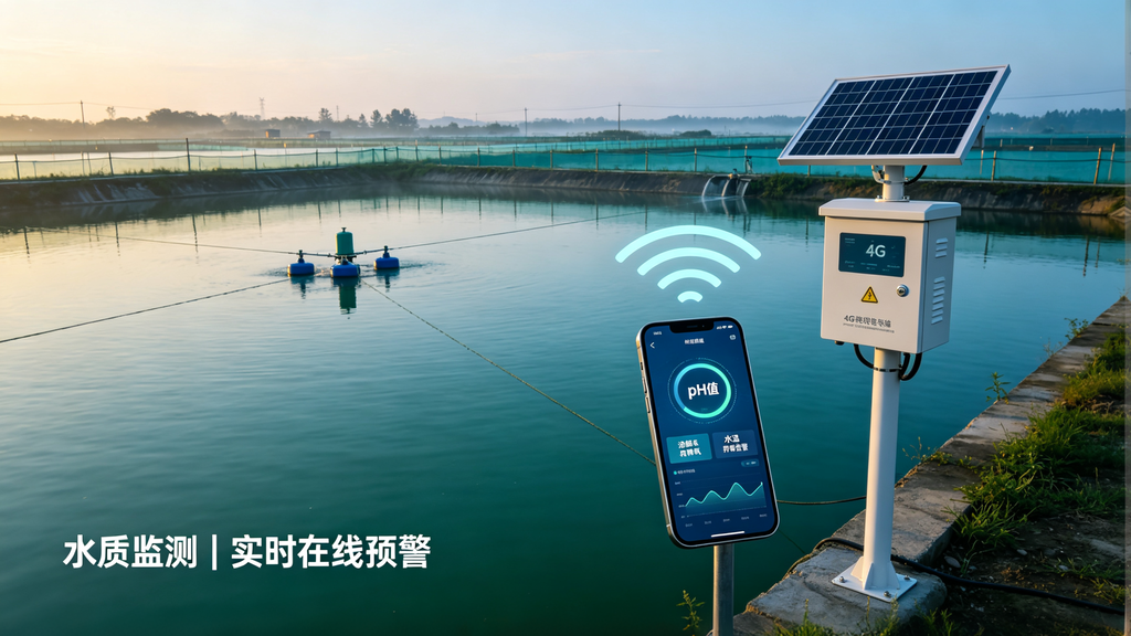 野外鱼塘水库4G水质监测仪实时数据预警方案