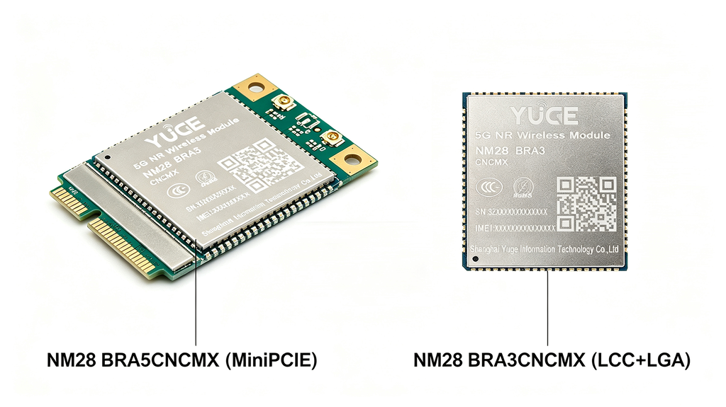 域格NM28系列5G RedCap工业模组实物图